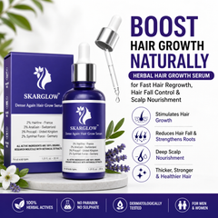 SKARGLOW Hair Growth Serum for Men & Women | Controls Hair Fall & Boosts Hair Growth