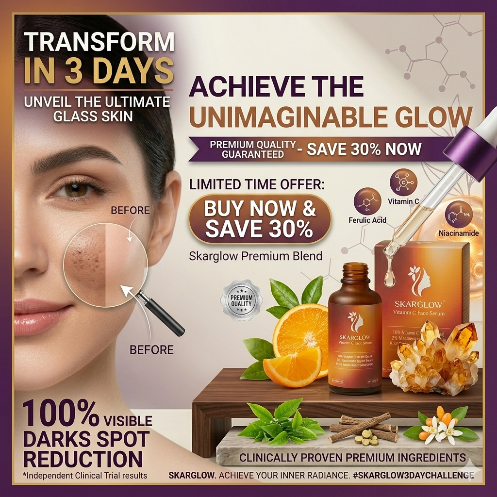 SKARGLOW  - 10% Vitamin C face serum - 30ml