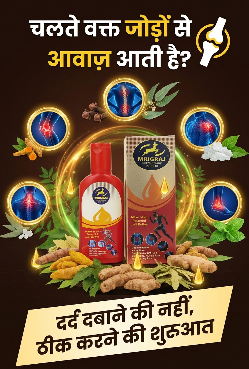 Mrigraj Extra Strong Ayurvedic Comfort Oil – 25 Herbs Formula