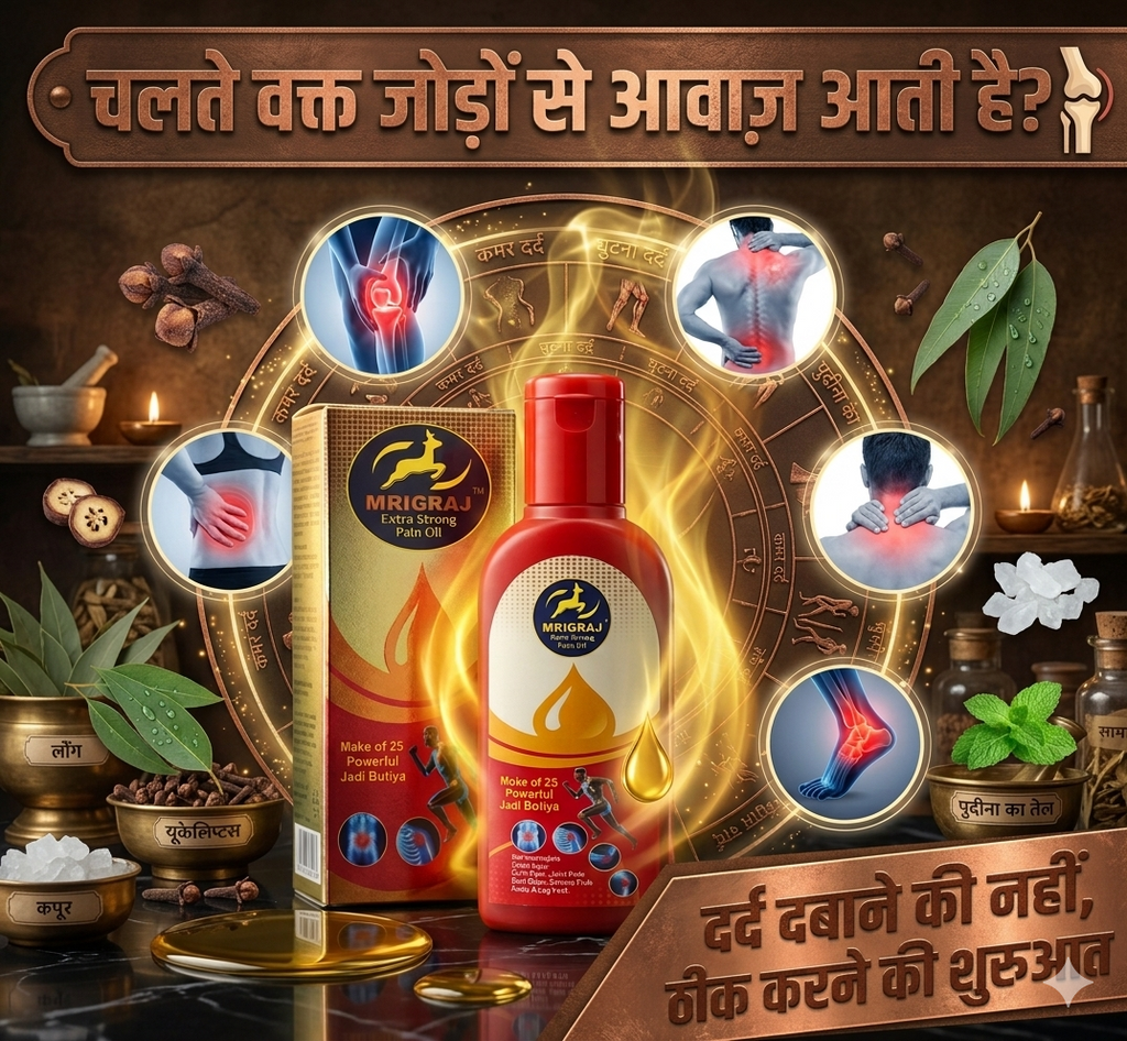Mrigraj Extra Strong Ayurvedic Comfort Oil – 25 Herbs Formula