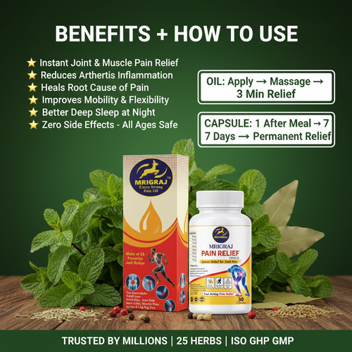 Magic Pain Relief Oil + Capsule Wellness Combo
