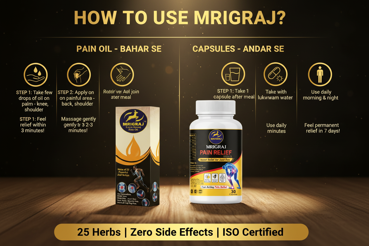 Magic Pain Relief Oil + Capsule Wellness Combo