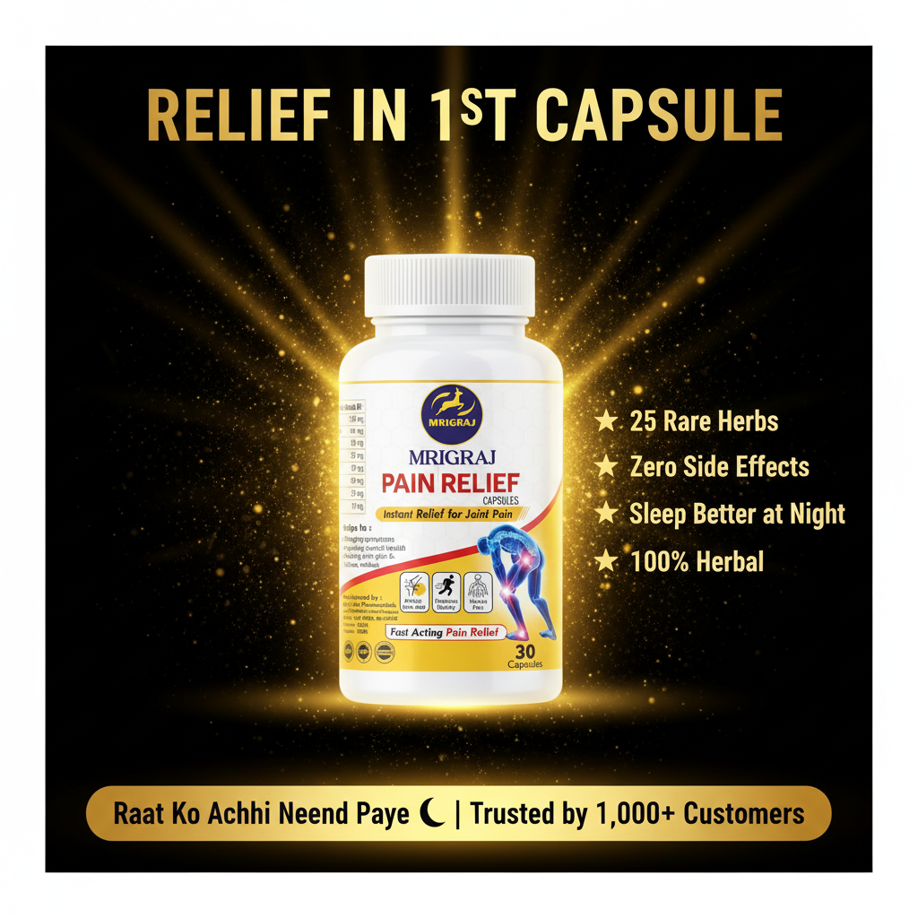 Mrigraj Ayurvedic Joint Support Capsule – Natural Herb Formula