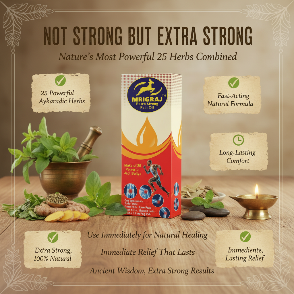 Mrigraj Ayurvedic Pain Relief Capsule – Instant Joint & Muscle Relief