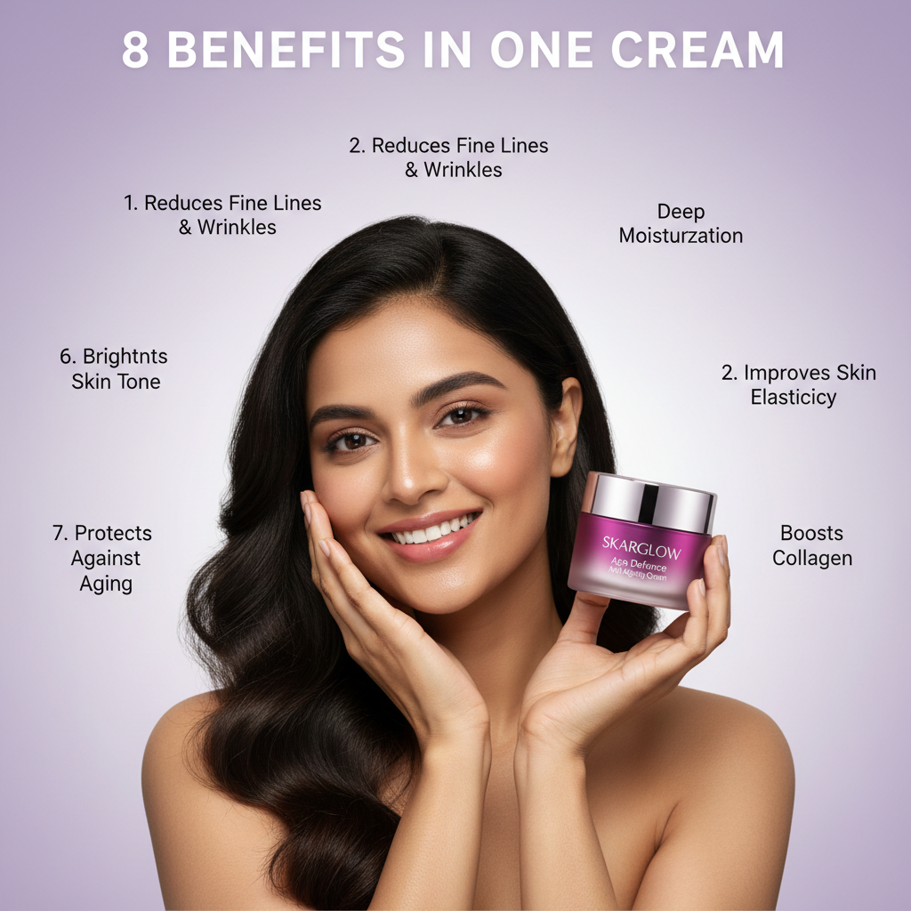 SKARGLOW Age Defence Anti-Aging Cream - 50g