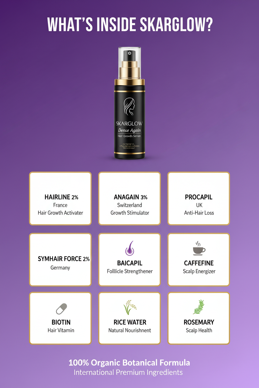 SKARGLOW Dense Again Hair Growth Serum - 30ml