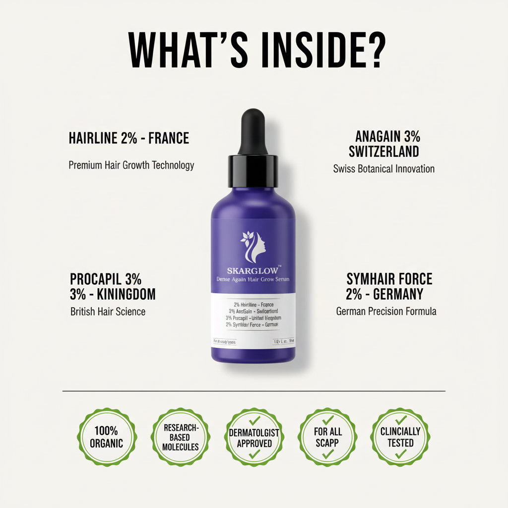 SKARGLOW Dense Again Hair Growth Serum - 30ml