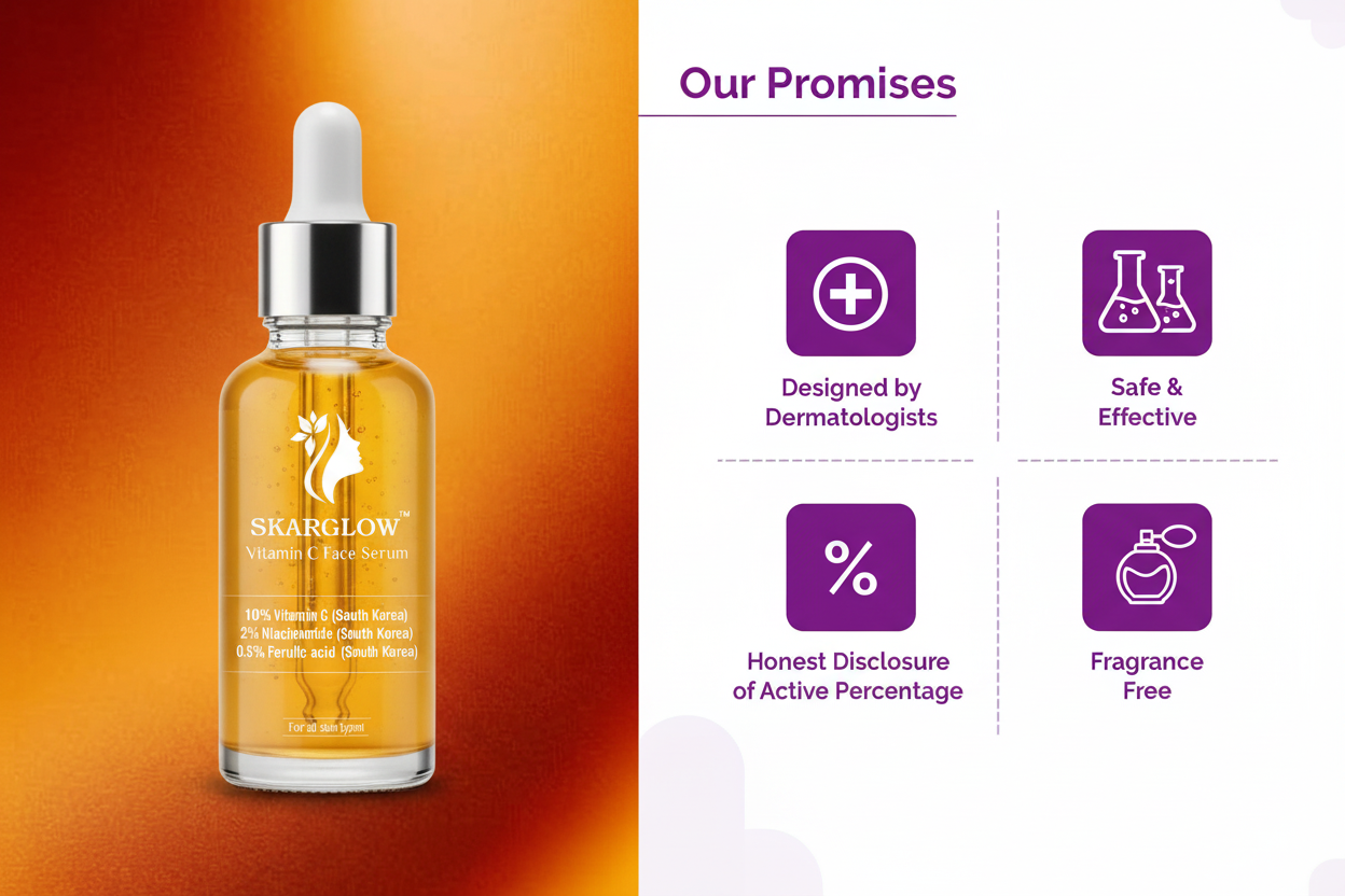 SKARGLOW  - 10% Vitamin C face serum - 30ml