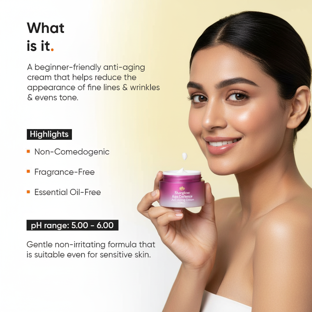 SKARGLOW Age Defence Anti-Aging Cream - 50g