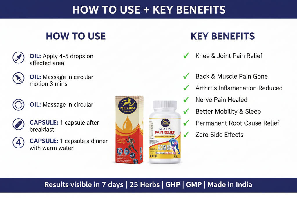 Mrigraj Oil + Capsule Ayurvedic Wellness AM-PM Combo