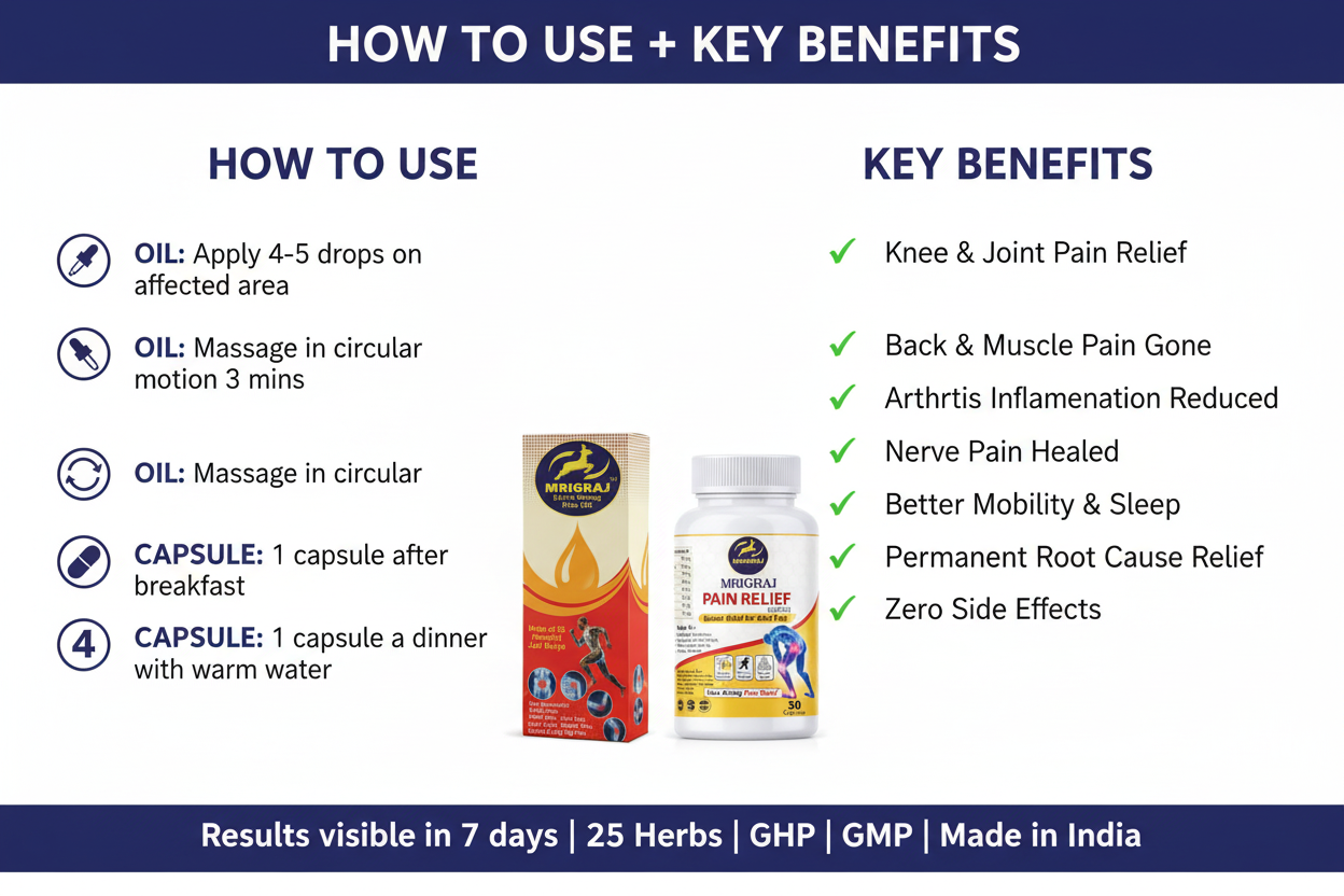 Mrigraj Oil + Capsule Ayurvedic Wellness AM-PM Combo